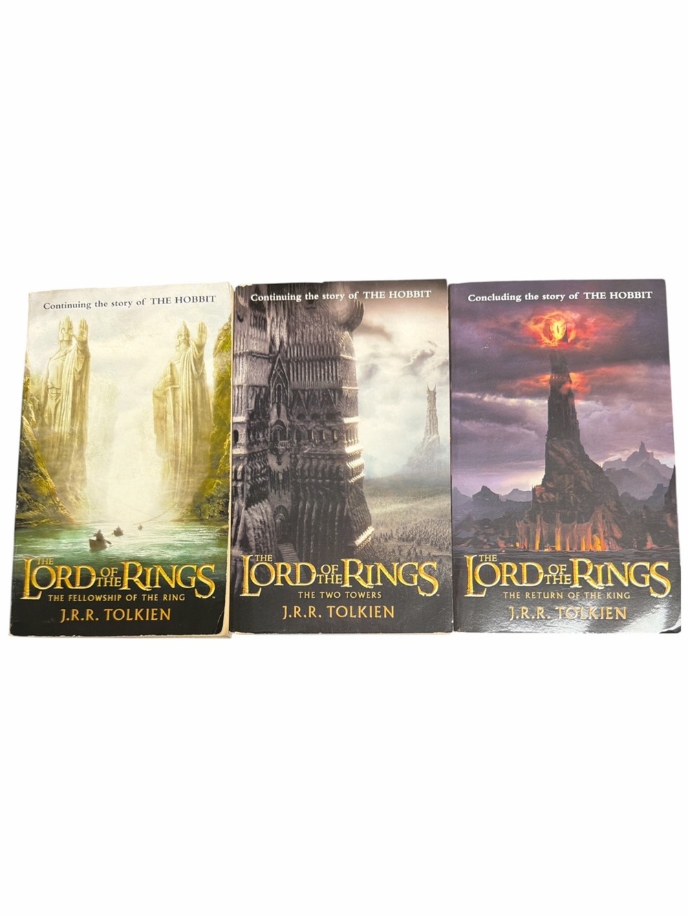 The Lord of the Rings Trilogy by J.R.R. Tolkien - 3 Books
